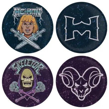 Masters of the Universe set de 4 bucati suporturi de pahare metalice imprimate poza produsului
