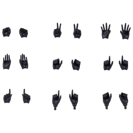 Megami Device M.S.G. Set de maini din kit de model din plastic 1/1 09 Culoarea pielii negru poza produsului