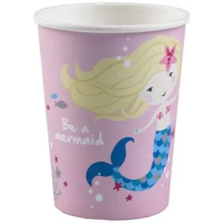 Mermaid Pahare de Hârtie 8 bucăți 250 ml poza produsului