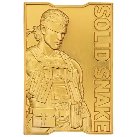 Metal Gear Solid 2 Ingot Snake Placat cu Aur 24k Editie Limitata poza produsului