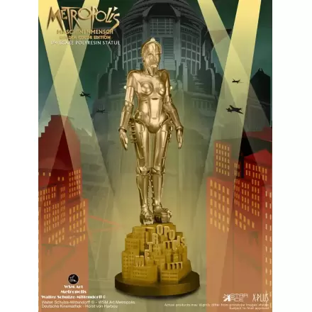 Statuie Metropolis 1/4 Maschinenmensch Auriu Metalic 40 cm poza produsului