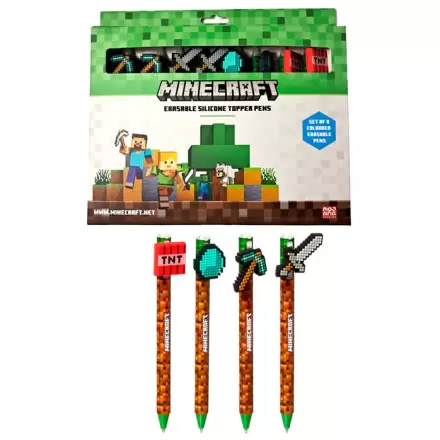Minecraft set de 8 pixuri colorate care se sterg poza produsului