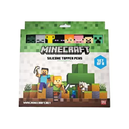 Minecraft Set 8 Pixuri Topper Fine Point poza produsului