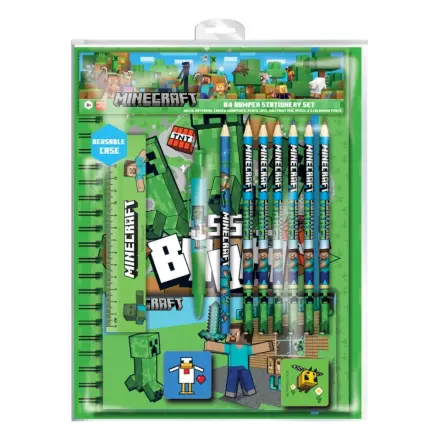 Set de papetărie 12 piese Minecraft A4 Bumper poza produsului