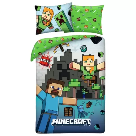 Minecraft Set de husa pilota Ver. 7 140 x 200 cm / 70 x 90 cm poza produsului