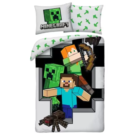 Minecraft Set Husa de Pat Ver. 8 140 x 200 cm / 70 x 90 cm poza produsului