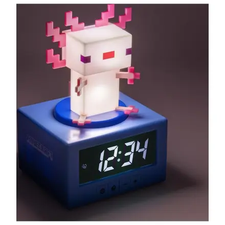 Minecraft Axolotl Icon Lampă Ceas cu Alarmă 12cm poza produsului