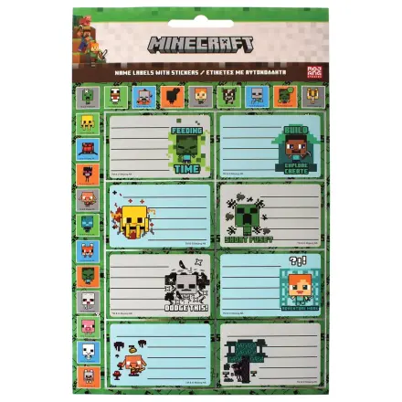 Minecraft Creepers Need Hugs Etichetă caiet cu Stickere, 16 piese poza produsului