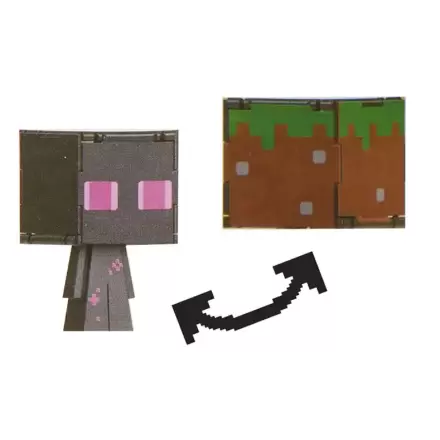 Figurină de Acțiune Minecraft Flippin Enderman & Bloc de Iarbă termékfotója