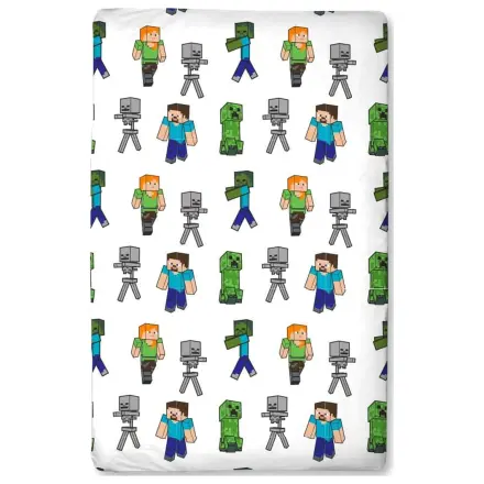 Minecraft cearșaf cu elastic 90 x 200 poza produsului