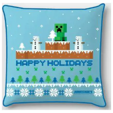 Minecraft Happy Holidays Christmas Husa de pernă poza produsului