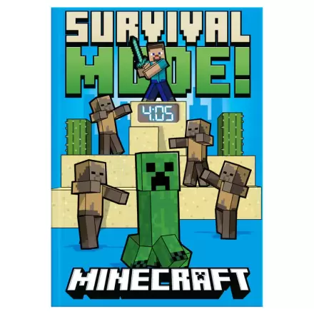 Caiet Minecraft cu ceas cu led termékfotója