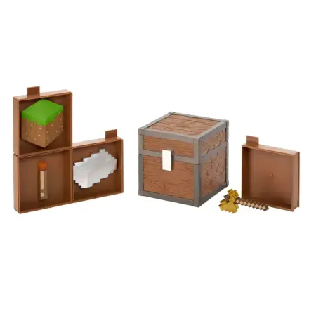 Minecraft Cufăr de pradă Câmpii 10 cm poza produsului