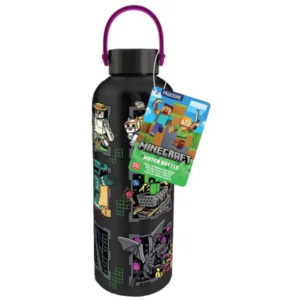 Minecraft Mascots Sticla de apa din metal cu bucla de transport poza produsului