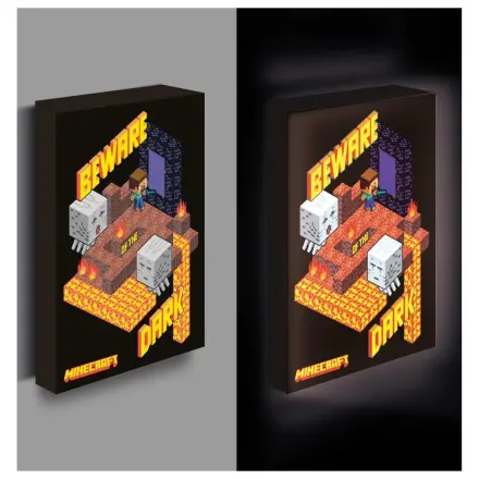 Minecraft Tablou Canvas cu Iluminare 40x30 cm poza produsului