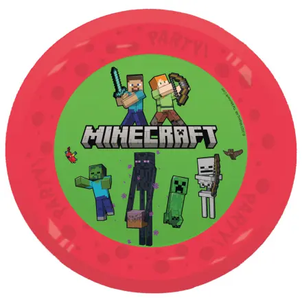 Minecraft Party micro premium farfurie plată din plastic, set de 4 piese, 21 cm poza produsului