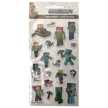 Minecraft Pixel Pals Set de stickere pufy tip burete poza produsului