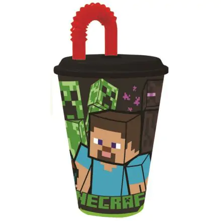 Minecraft Straw Cup, plastic 430 ml poza produsului