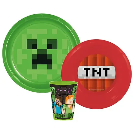 Set de cină Minecraft TNT, set de plastic poza produsului