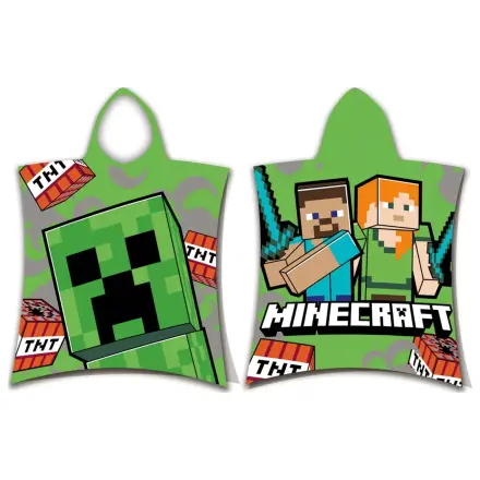Minecraft TNT Prosop de plaja tip Poncho 50x115 cm poza produsului