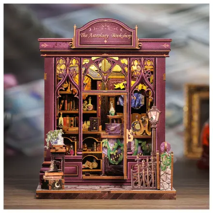 Miniature House DIY Astrology Bookshop 155 piese + set de construcție cu lumină LED poza produsului