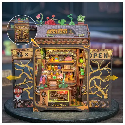 MINIATURE HOUSE DIY Fantasy Plant Shop 146 piese + LED Light set de constructie poza produsului