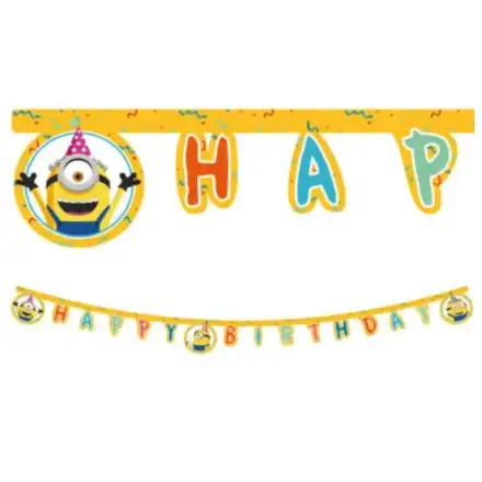 Minions 2 The Rise of Gru, Minions Happy Birthday Lettering FSC 2 m poza produsului