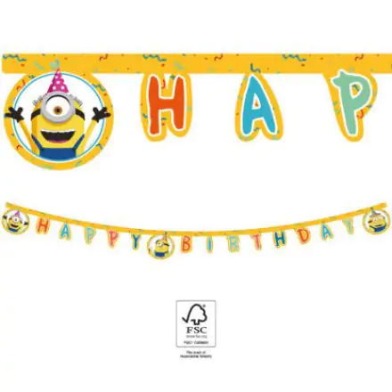 Minions 2 The Rise of Gru, Minions Happy Birthday Lettering FSC 2 m poza produsului