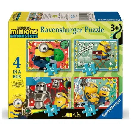 Minions 3 puzzle 12-16-20-24 piese poza produsului
