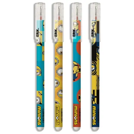 Minions Erasable Pen Set de 4 bucati poza produsului