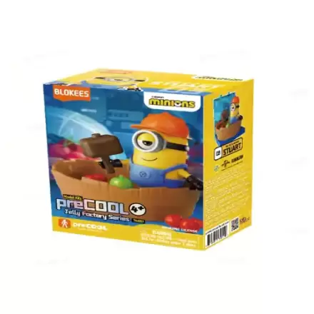 Minions Blokees PreCool Jelly Factory Series 1 Plastic Model Kit 03 Stuart the Jelly maker poza produsului