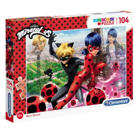 Miraculous Lady Bug puzzle 104 piese poza produsului