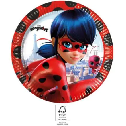 Miraculous Ladybug, Tales of Ladybug & Cat Noir Farfurii de hârtie 8 buc 23 cm FSC poza produsului