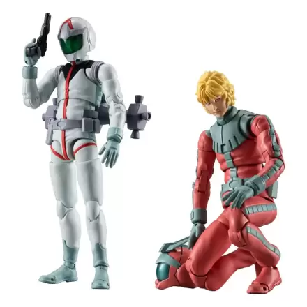 Mobile Suit Gundam G.M.G. Collection EX 09 Action Figures 2-Pack Earth Federation Amuro Ray & Char Aznable Normal Suit Ver. (cu cadou) 10 cm poza produsului
