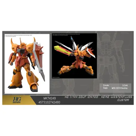 Mobile Suit Gundam HG 1/144 Gouf Ignited model de kit personalizat Heine Westenfluss poza produsului