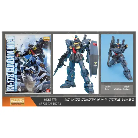Mobile Suit Gundam MG 1/100 MK-II Titans ver2.0 kit model poza produsului