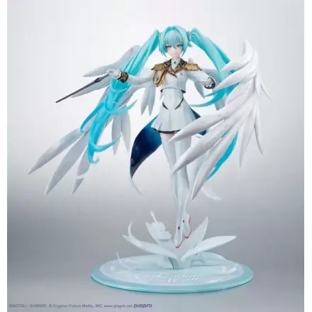 Mobile Suit Gundam x Hatsune Miku Lucrea statueta PVC Hatsune Miku x Wing Gundam Zero EW 45th Anniversary 27 cm poza produsului