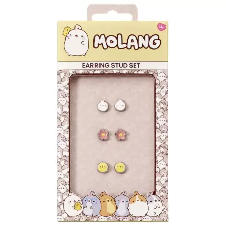 Molang set 3 perechi de cercei poza produsului