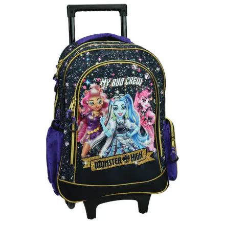 Monster High Crew Ghiozdan rulant de scoala, Geanta 46 cm poza produsului