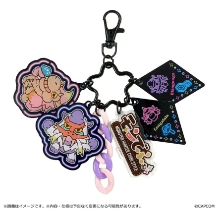 Monster Hunter Chibi Style Acrylic Keychain Multi Charm: Blangonga & Congalala poza produsului