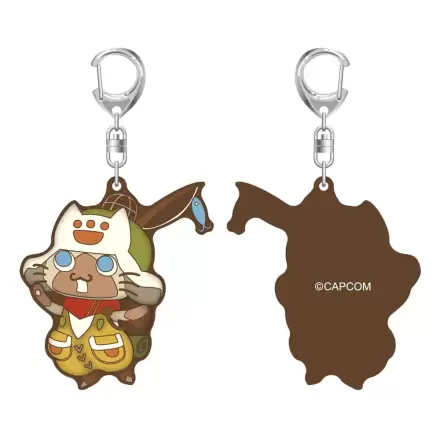 Monster Hunter Wilds Breloc din cauciuc Palico 7 cm poza produsului
