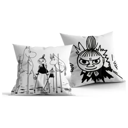 Perna Moomin alb & negru 40 x 40 cm poza produsului