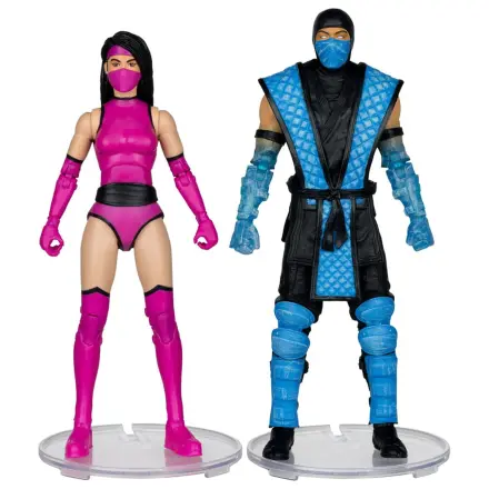 Mortal Kombat figurina de actiune pachet de 2 Sub-Zero vs. Mileena (Klassiks) 18 cm poza produsului