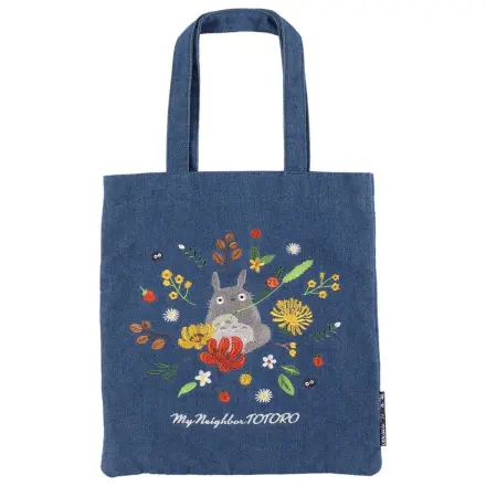 Geanta tote din denim My Neighbor Totoro Totoro & Flower Wreath poza produsului