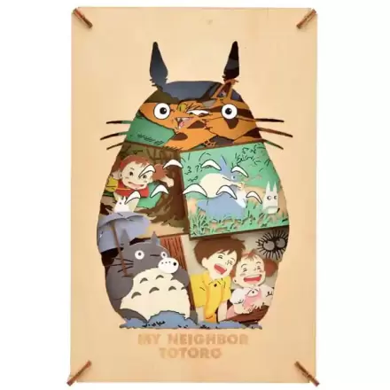 Kit Model de Hârtie My Neighbor Totoro Paper Theater Stil Lemn Siluetă Big Totoro termékfotója