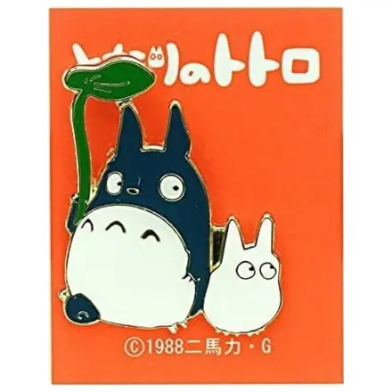 My Neighbor Totoro Pin Small and Middle Totoro with leaf poza produsului