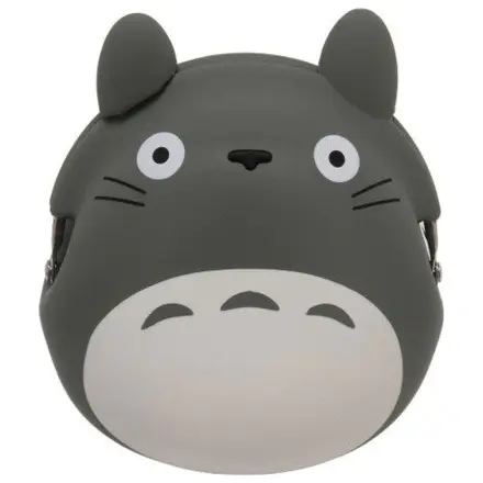My Neighbor Totoro Mini Portofel de monede din silicon Totoro grey 9 cm poza produsului