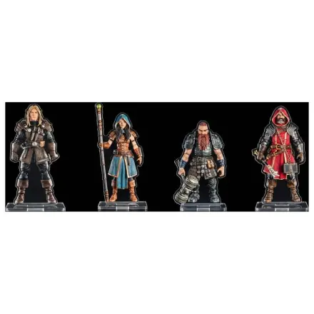 Mythic Legions Acrylic Standees 4-pack Set Heroic Set A 3 cm poza produsului