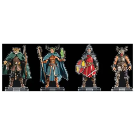 Mythic Legions Acrylic Standees piese 4-Pack Heroic Set B 3 cm poza produsului