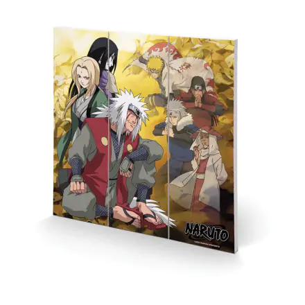 Tablou din lemn pentru perete Naruto Fallen Leaves And Fallen Comrades poza produsului